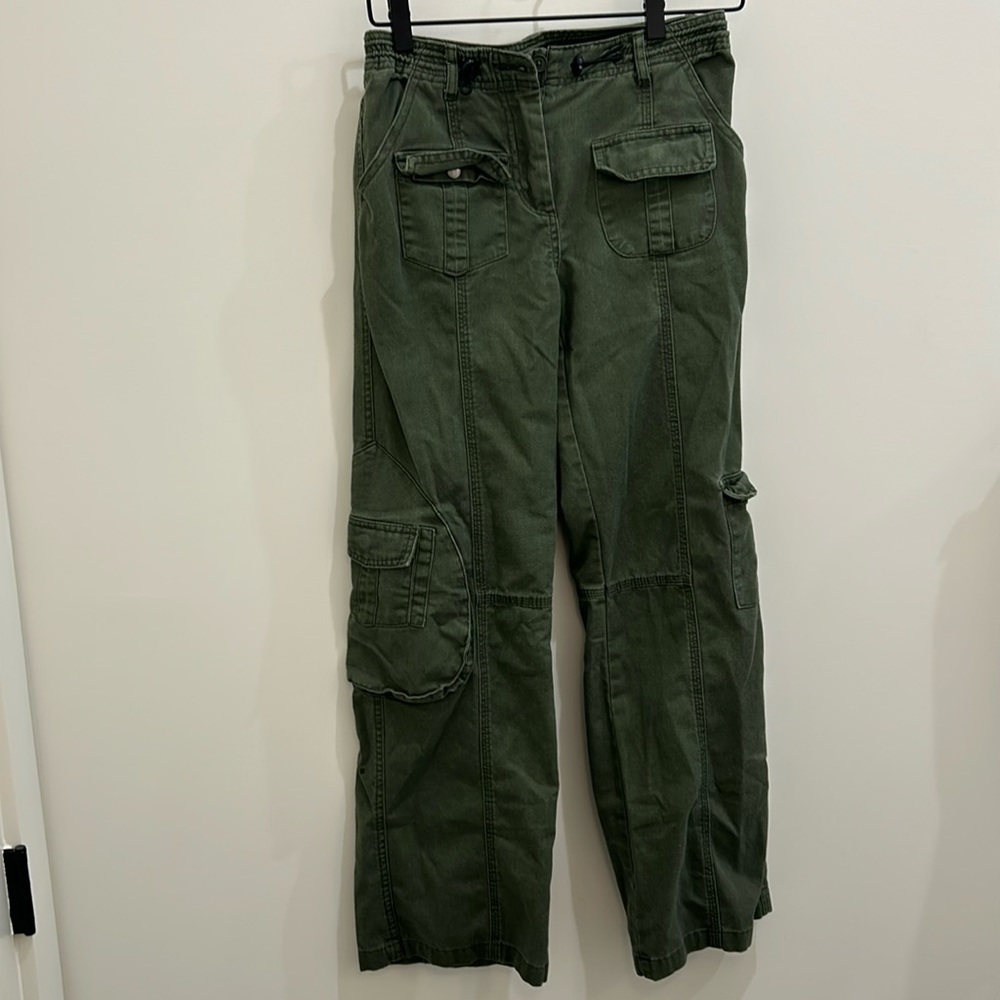 Green brandy Melville cargo pants